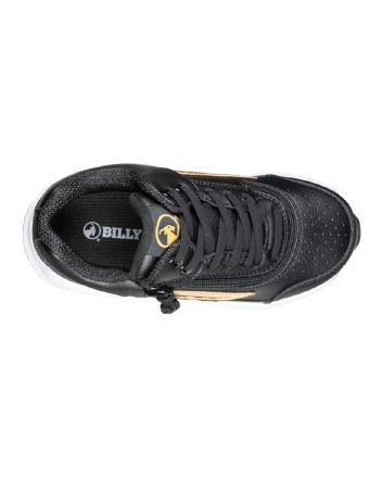 Billy Black/Gold Goat Hoop Shoes