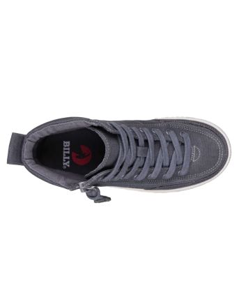 Billy Charcoal/White Classic Lace High Tops Shoes