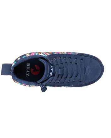 Billy Navy/Floral Goat High Top Shoes