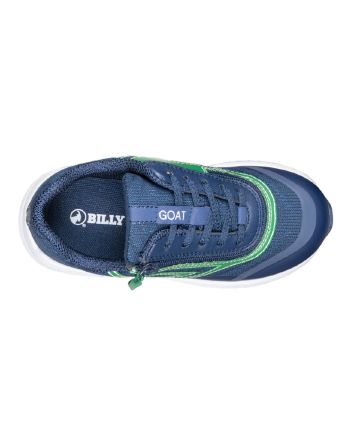 Billy Navy/Green Goat Low Shoes