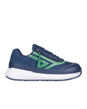 Billy Navy/Green Goat Low Shoes