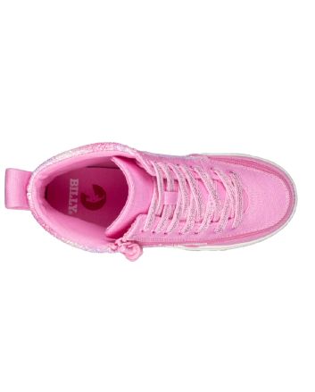 Billy Pink Glitz Classic Lace High Shoes