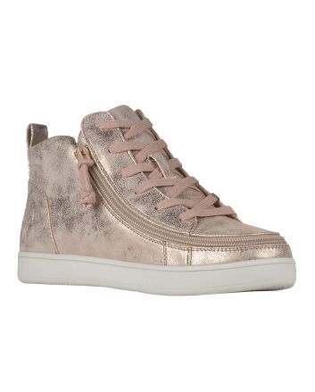 Billy Rose Gold Sneaker Lace Mid Tops Shoes