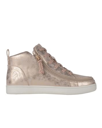 Billy Rose Gold Sneaker Lace Mid Tops Shoes