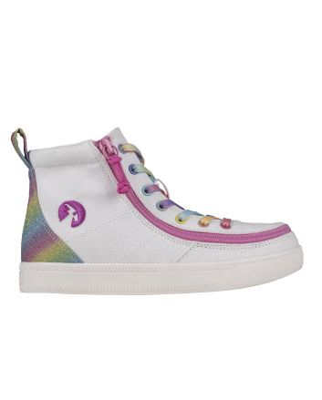Billy White Rainbow Classic Lace High Shoes