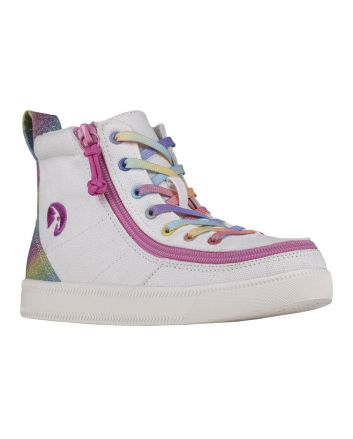 Billy White Rainbow Classic Lace High Shoes