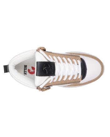 Billy White/Tan/Black Comfort DZ High Shoes