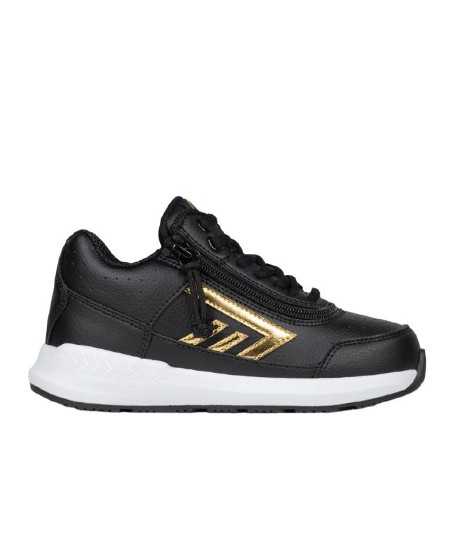 Billy Black/Gold Goat Hoop Shoes