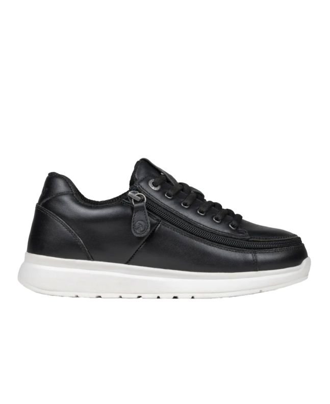 Billy Black Leather Comfort Plush Shoes