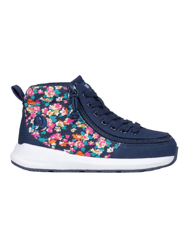 Billy Navy/Floral Goat High Top Shoes