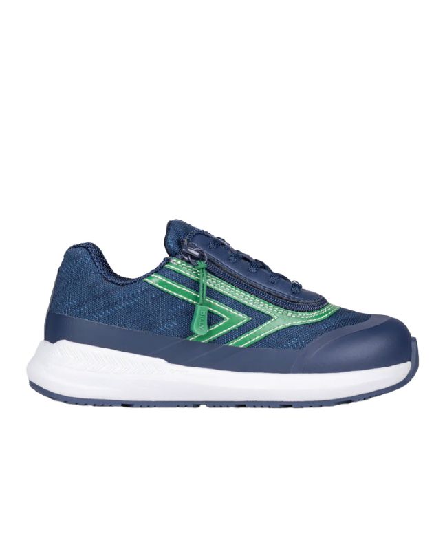 Billy Navy/Green Goat Low Shoes